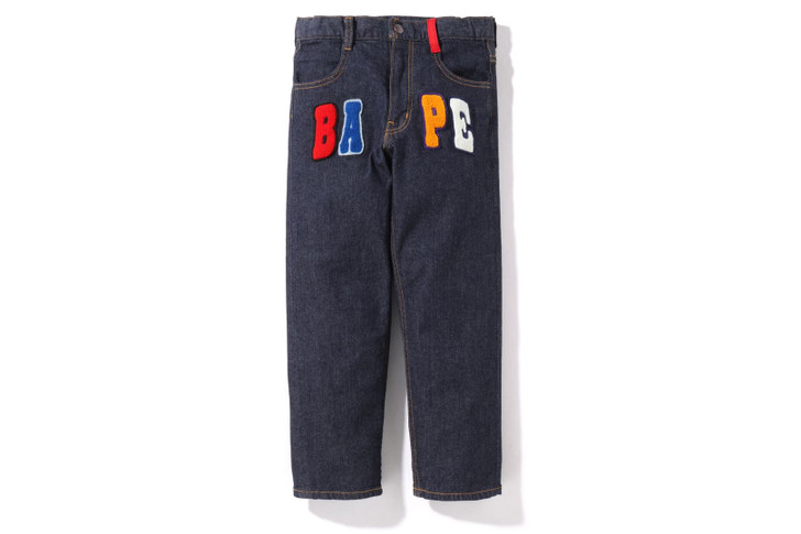 Picture No.1 of BAPE BAPE PATCH DENIM PANTS 1I30-350-001