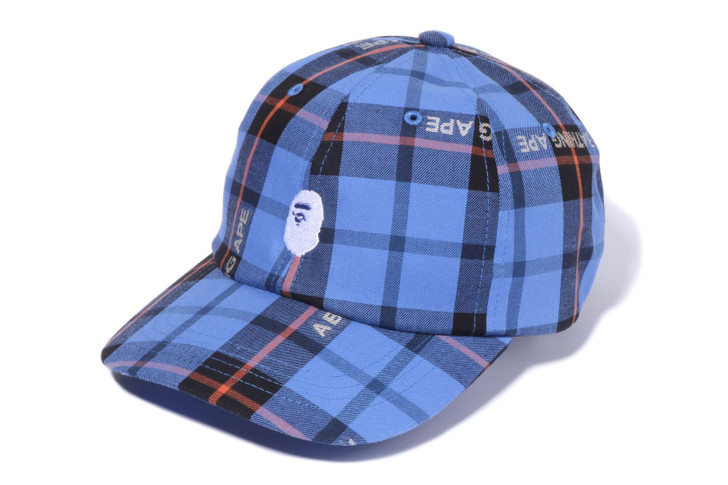 Picture No.1 of BAPE BAPE LOGO CHECK PANEL CAP 1I30-180-027