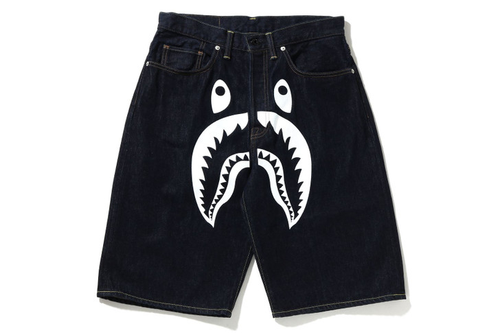 Picture No.1 of BAPE SHARK DENIM SHORTS 1I30-151-002