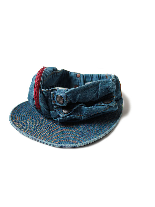 KAPITAL Hat/Cap 11_5Oz Denim Game Sun Visor