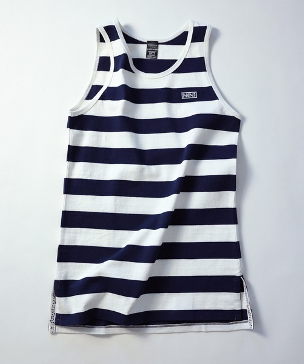 Picture No.1 of NUMBER (N)INE WIDE STRIPED LONG TANK TOP S22NC010