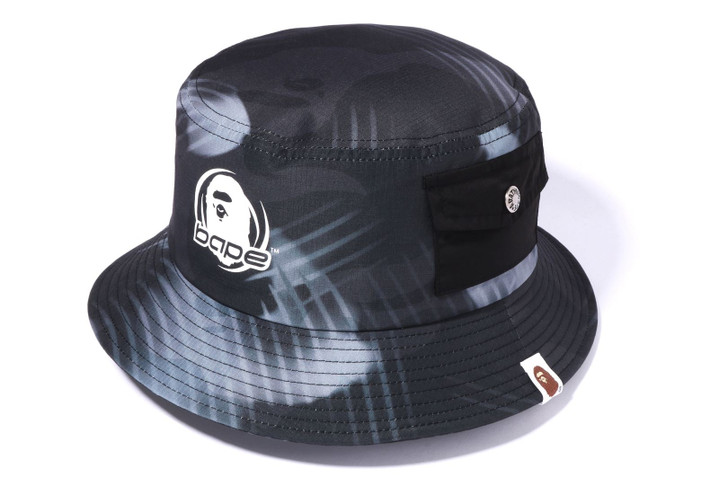 Picture No.1 of BAPE STROKE CAMO POCKET BUCKET HAT 1I30-181-006