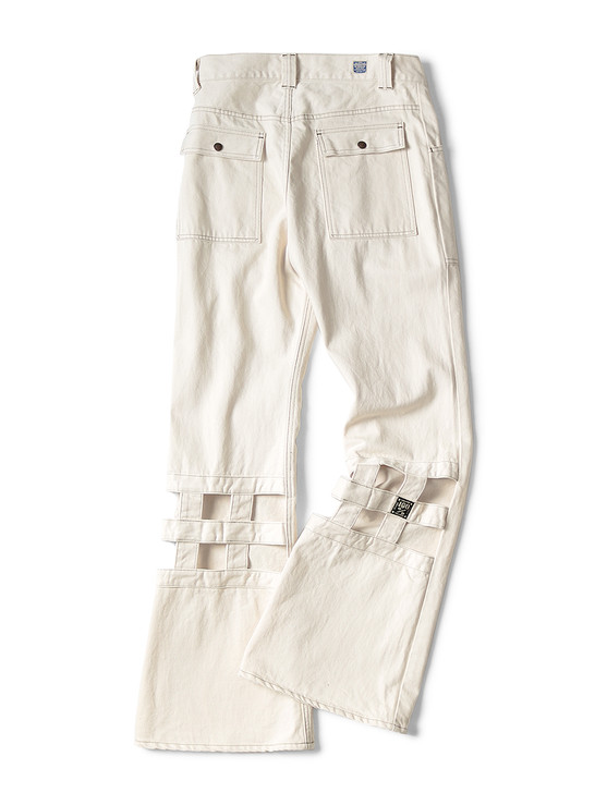 KAPITAL Pants 14Oz White Denim Wind Pen Bush Pants M's