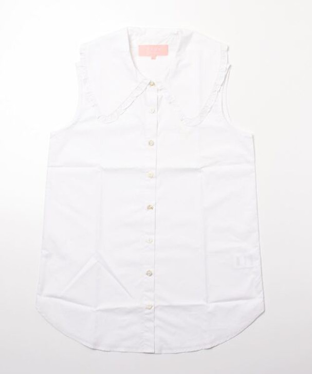 Picture No.1 of BAPY BAPY RUFFLED COLLAR VEST SHIRT BPYTPTP8144XI