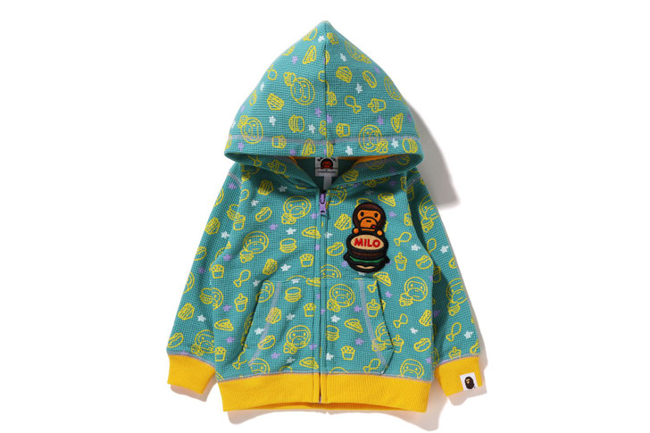 Picture No.1 of BAPE BABY MILO JUNK FOOD ZIP HOODIE 2I20-515-001