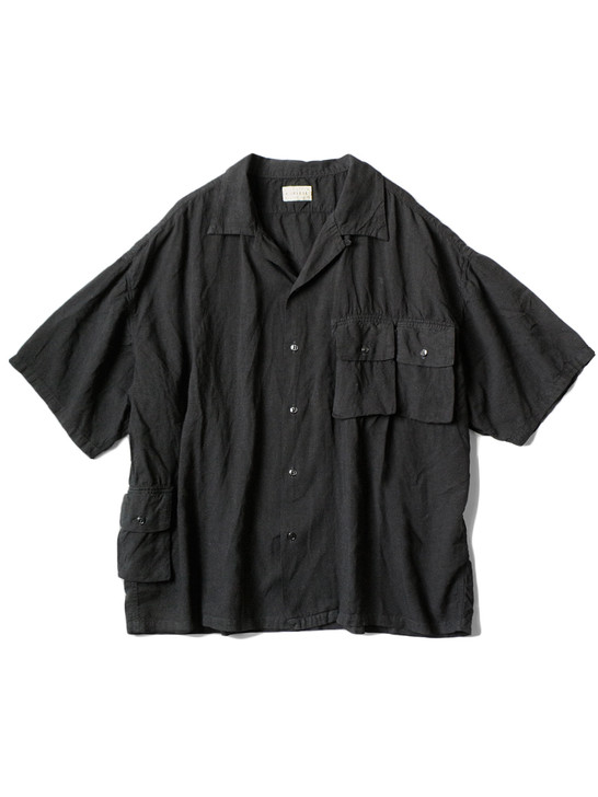KAPITAL Shirt (Short Sleeve) Soft Linen Hunting Nam Aloha