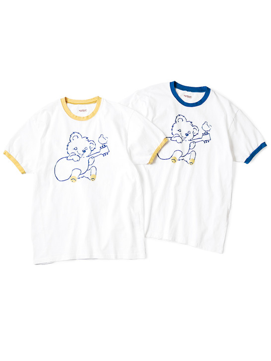 kapital リンガーTシャツ　熊 キャピタル Kapital 天竺リンガーT リトルベア&ハーモニー くま