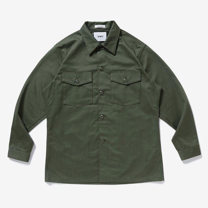 WTAPS Shirt WMILL-LS 02 / LS / COTTON. SATIN 