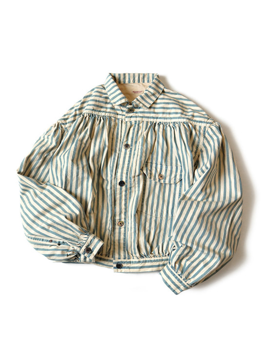 KAPITAL Jacket 9Oz Hickory Gypsy Blouse 1ST JKT