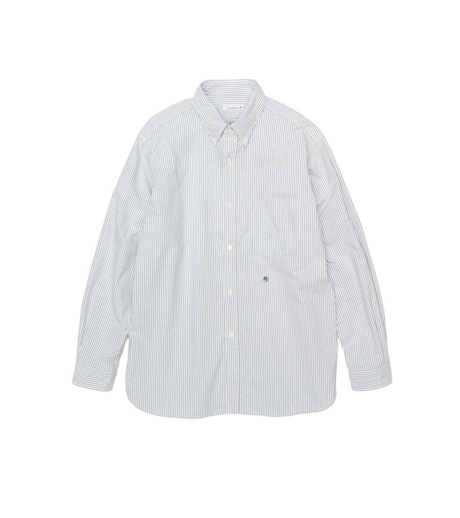 nanamica Button Down Stripe Wind Shirt SUGS109 6175