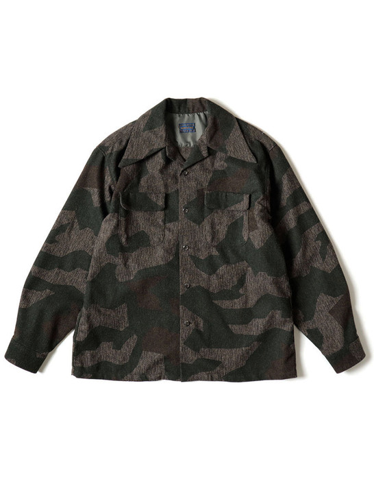 Picture No.1 of KAPITAL Wool Camouflage pt Rangle Color Board Shirt KR2202LS06