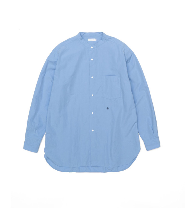 nanamica SHIRT Band Collar Wind Shirt Online Shop to Worldwide