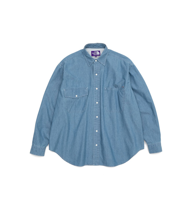 THE NORTH FACE PURPLE LABEL Indigo Chambray Work Shirt NTW3263N 6311