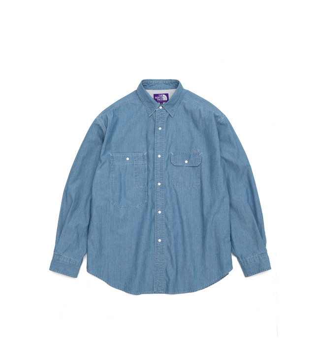 THE NORTH FACE PURPLE LABEL Indigo Chambray Work Shirt NT3262N 6310