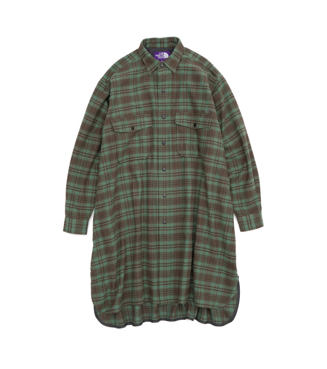 THE NORTH FACE PURPLE LABEL Flannel Plaid Field Long Shirt NTW3267N 6315