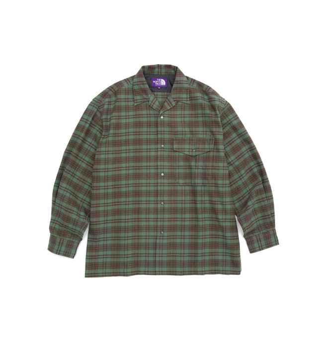 THE NORTH FACE PURPLE LABEL Flannel Plaid Field Shirt NT3266N 6314