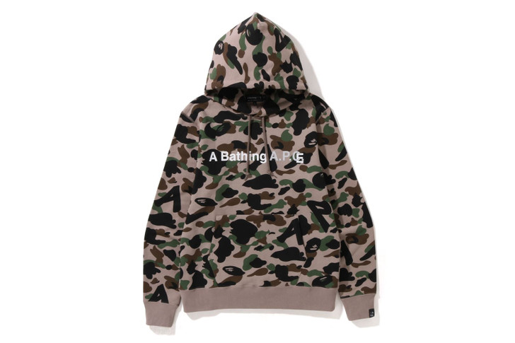 Picture No.1 of BAPE [BAPE X A.P.C.] CAMO WIDE FIT PULLOVER HOODIE 1I23-114-903