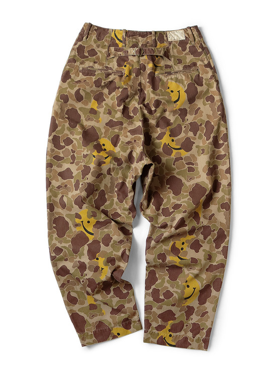 KAPITAL Pants Herringbone HAPPY Peek-a-boo Camouflage Neem Pants
