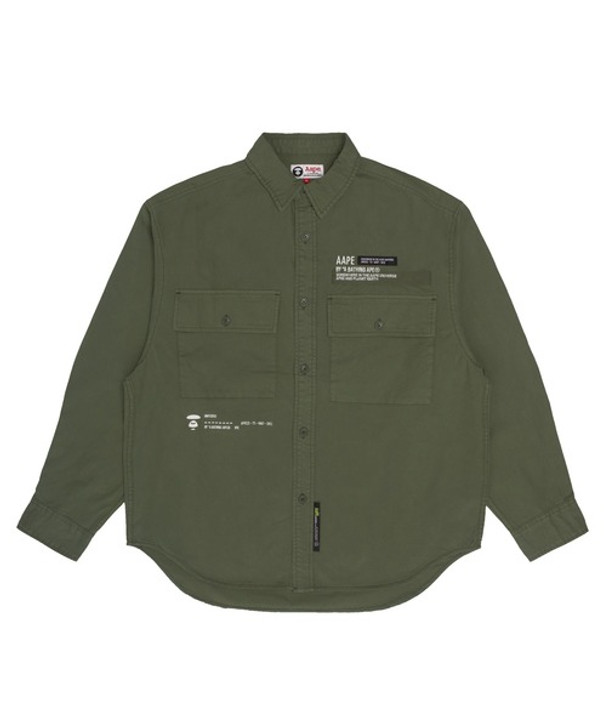 Picture No.1 of AAPE AAPE LONG SLEEVE SHIRT AAPSTM8413XXJ