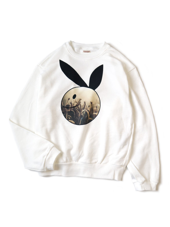 KAPITAL Sweat Shirt ECO Fleece Crew Sweat (CONEYBOWY DISCO pt)