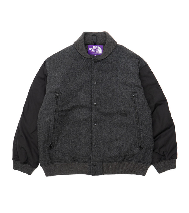 THE NORTH FACE PURPLE LABEL Herringbone Tweed Varsity Jacket NY2261N 6347