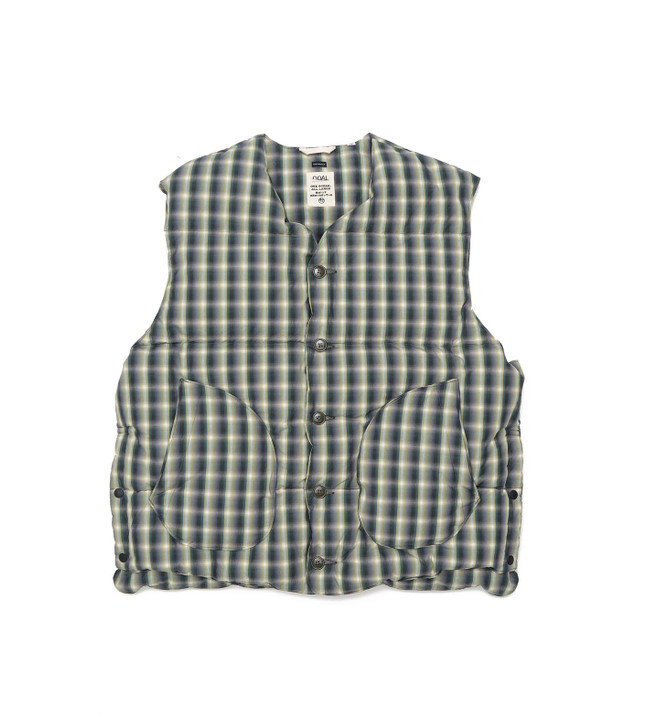 nanamica Check Down Vest SUAF293 6460