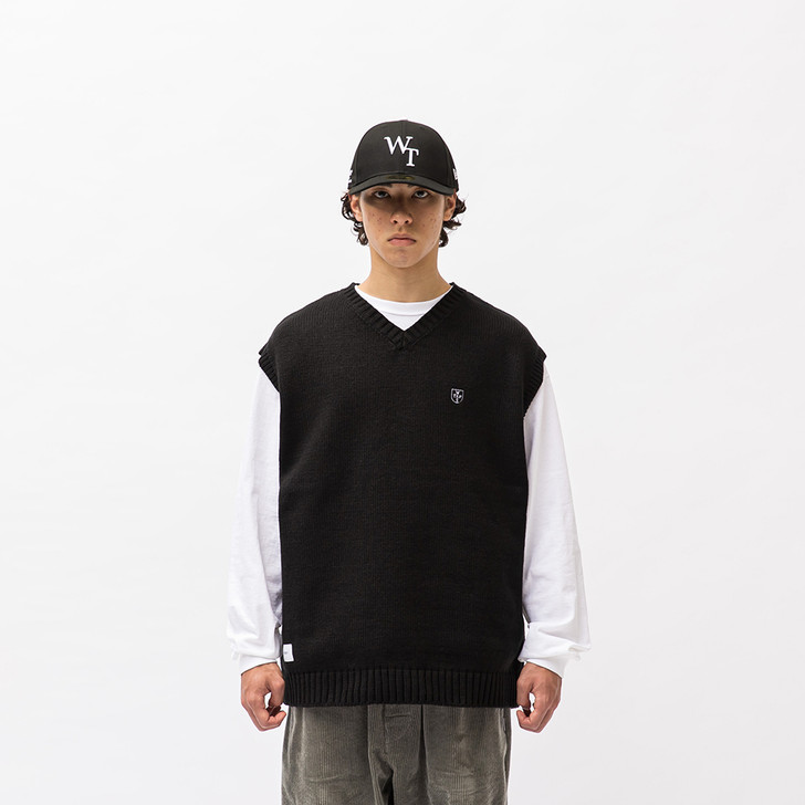 BLACK L 22AW WTAPS DITCH / VEST / ACRYLI