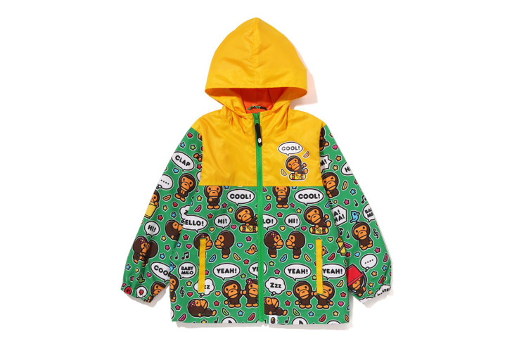 Picture No.1 of BAPE BABY MILO SPEECH BALLOON COLOR BLOCK HOODIE JACKET 2I80-340-006