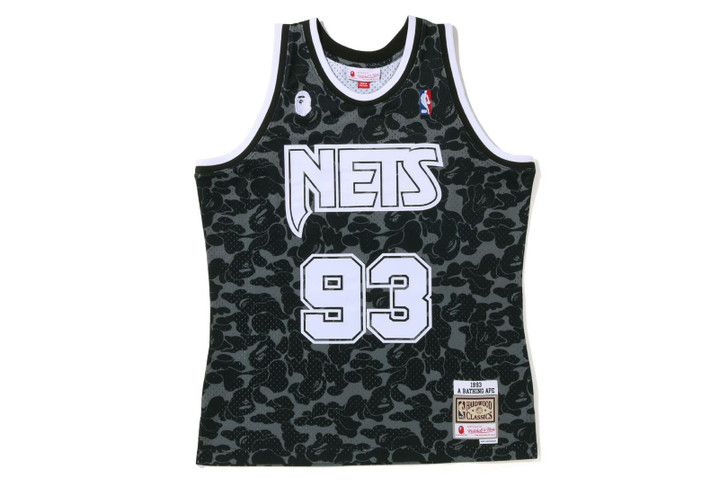 [BAPE X MITCHELL & NESS] BROOKLYN NETS JERSEY TANK TOP 1I23-108-904