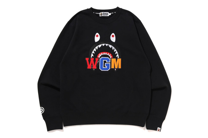 Picture No.1 of BAPE SHARK EMBROIDERY CREWNECK 1I80-113-013