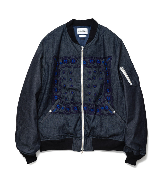 Picture No.1 of nanamica nanamica x NOMA t.d. nanamica EXCLUSIVE HAND EMBROIDERY FLIGHT JACKET OBAF202 6445