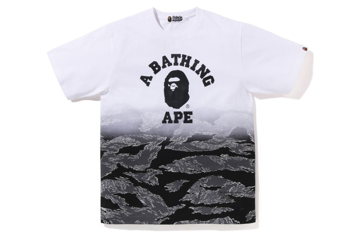 Picture No.1 of BAPE TIGER CAMO GRADATION COLLEGE TEE 1I70-109-001