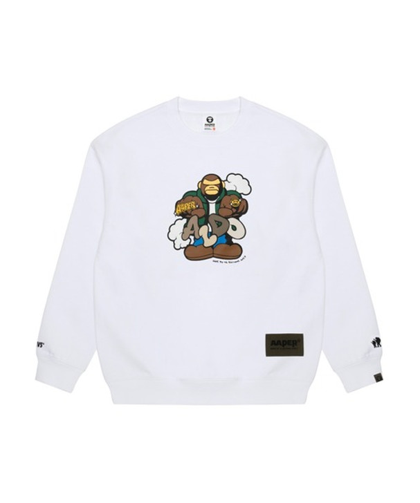 Picture No.1 of AAPE AAPER 'Bling Bling ALDO' CREW NECK SWEATER AAPSWM3908XXJ