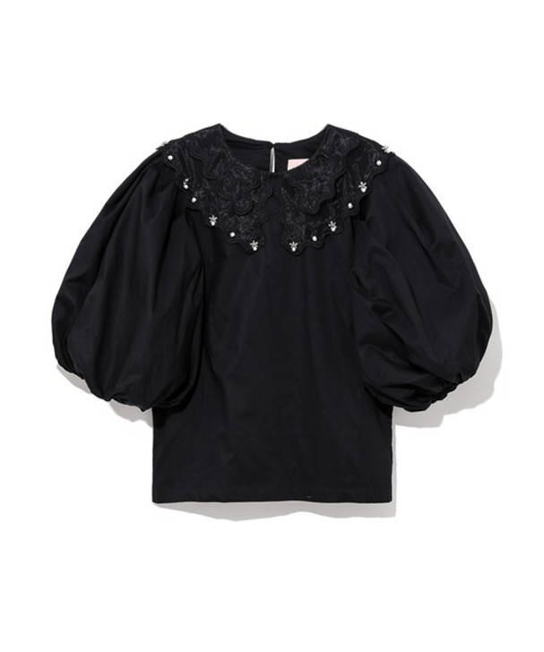 Picture No.1 of BAPY BAPY/puff Shoulder Tops BPYTPTP2527XH
