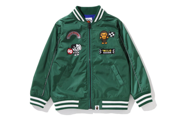 Picture No.1 of BAPE PIRATE BABY MILO RACING TEAM EMBLEM PRINT JACKET 2I30340002