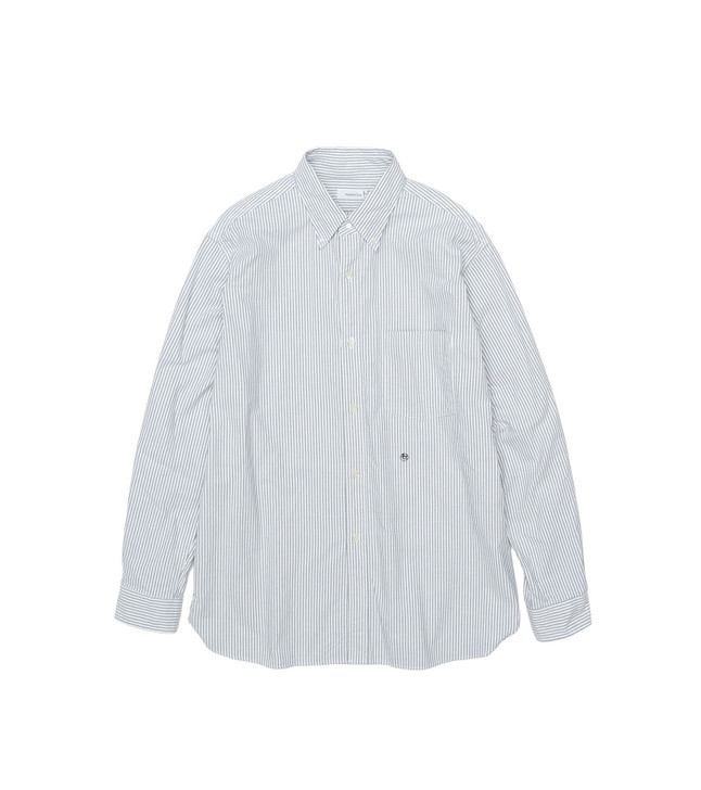 nanamica SHIRT Button Down Stripe Wind Shirt Online Shop to Worldwide