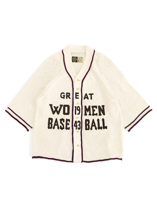 3G Cotton Knit Baseball Cardigan (GREAT WOMEN) K2209KN042
