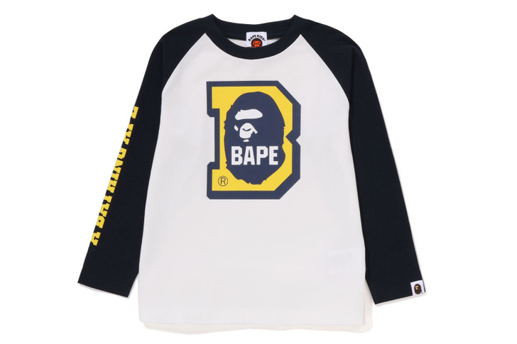 Picture No.1 of BAPE APE HEAD B RAGLAN L/S TEE 1J30-311-001