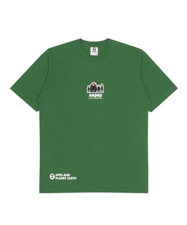 Picture No.1 of AAPE AAPER 'AAPES AND PLANET EARTH' TEE AAPTEM0611XXK