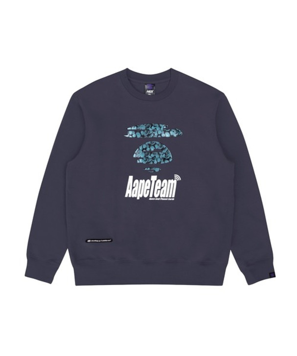 Picture No.1 of AAPE AAPE CREW NECK SWEAT AAPSWM3984XXK