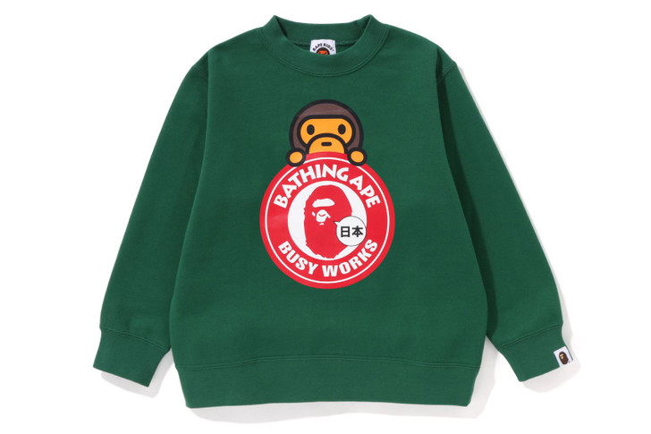 Picture No.1 of BAPE MILO ON BUSY WORKS CREWNECK 2J22-313-002