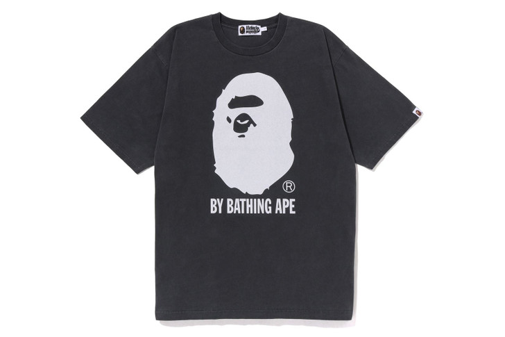 BAPE CUT AND SEWN OVERDYE BY BATHING APE RELAXED FIT TEE