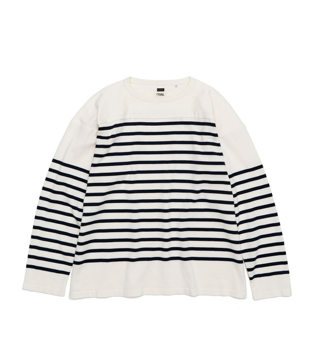 nanamica Paper Knit Stripe Crew SUJS346 6573