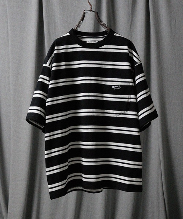 NUMBER (N)INE Tops FOX MULTI BORDER SS TEE