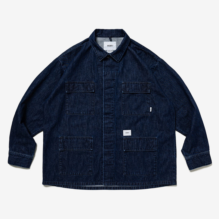 WTAPS Shirt JMOD / LS / COTTON. DENIM. PASTHG 