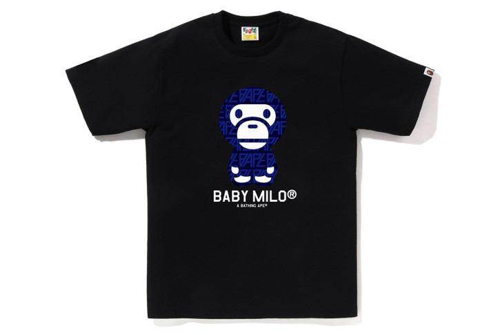 Picture No.1 of BAPE BAPE LOGO MONOGRAM BABY MILO TEE 2J30-110-003