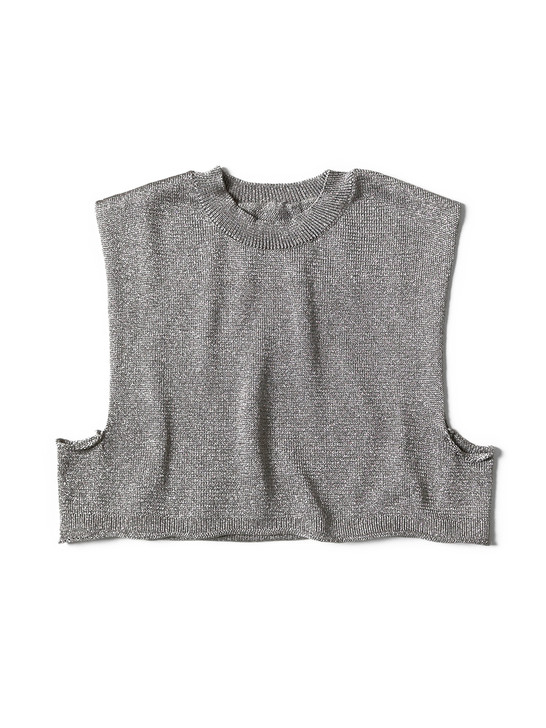 Picture No.1 of KAPITAL 7G Lame Thread Mini Vest K2304KN161