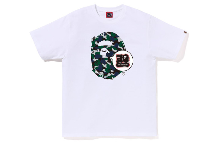 T-SHIRT BAPE STORE ISETAN MEN'S BAPE 30TH ANNIV. APE HEAD TEE SET