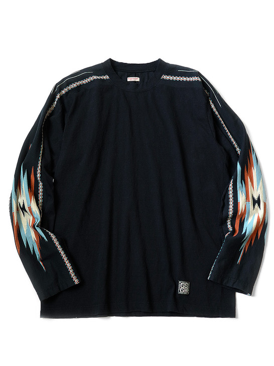 KAPITAL T-Shirt Ortega Cotton Sheeting Football Long T