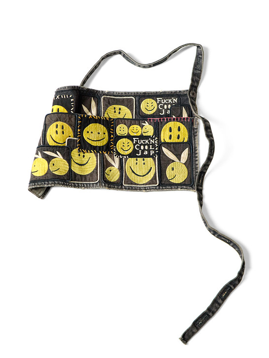 KAPITAL GOODS 14Oz Black Denim 2Way ad Apron (RAINBOWY INSANE Remake)